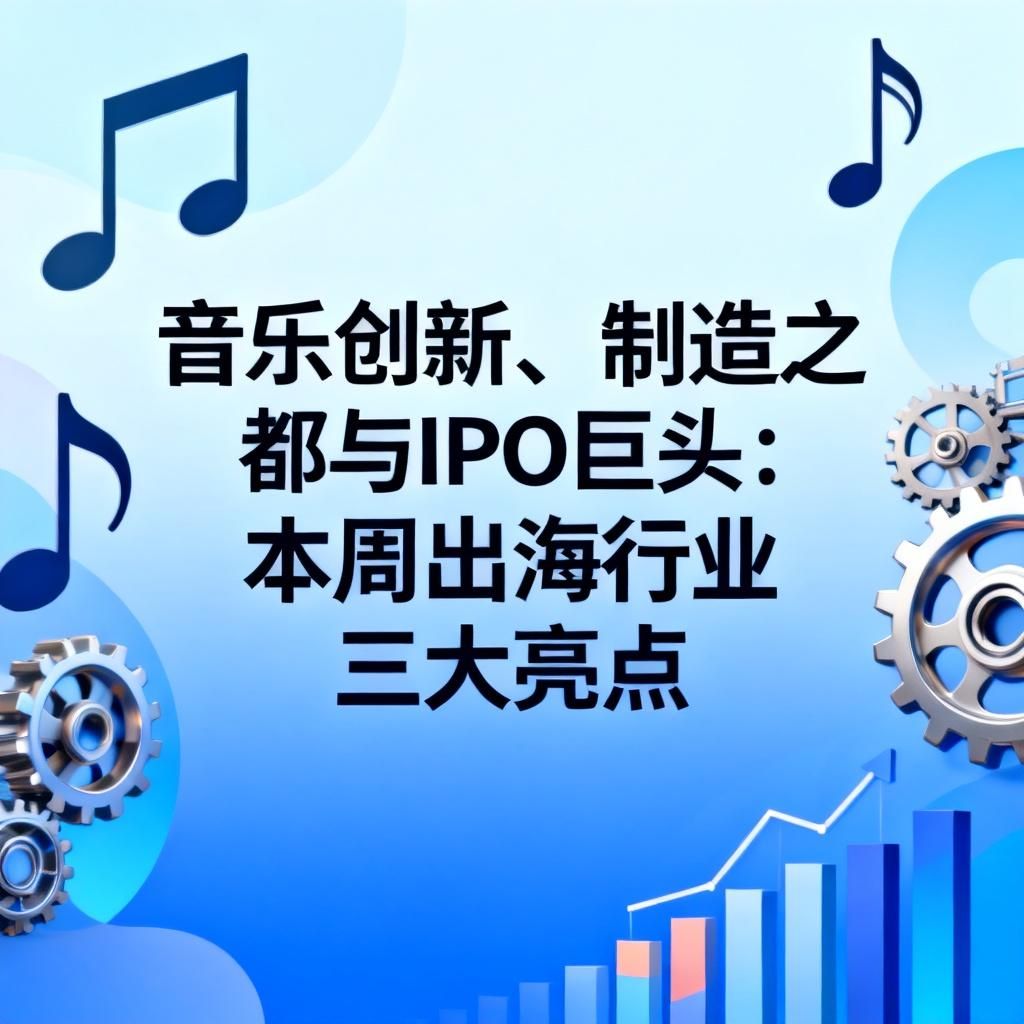 音乐创新、制造之都与IPO巨头：本周出海行业三大亮点